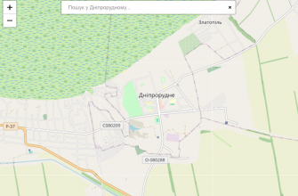 Мапа міста Дніпрорудне