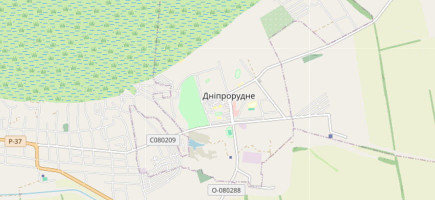 Мапа міста Дніпрорудне
