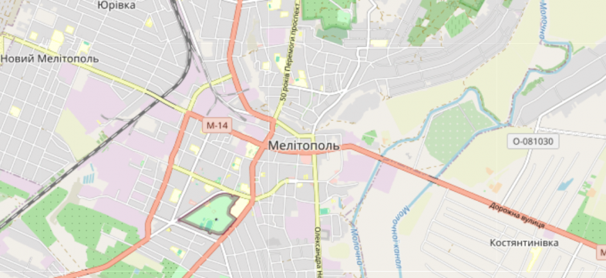 Мапа міста Мелітополь