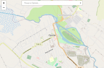 Мапа міста Оріхів