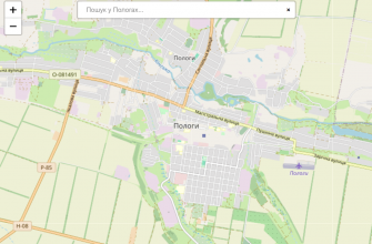 Мапа міста Пологи