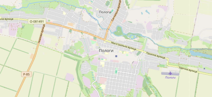 Мапа міста Пологи